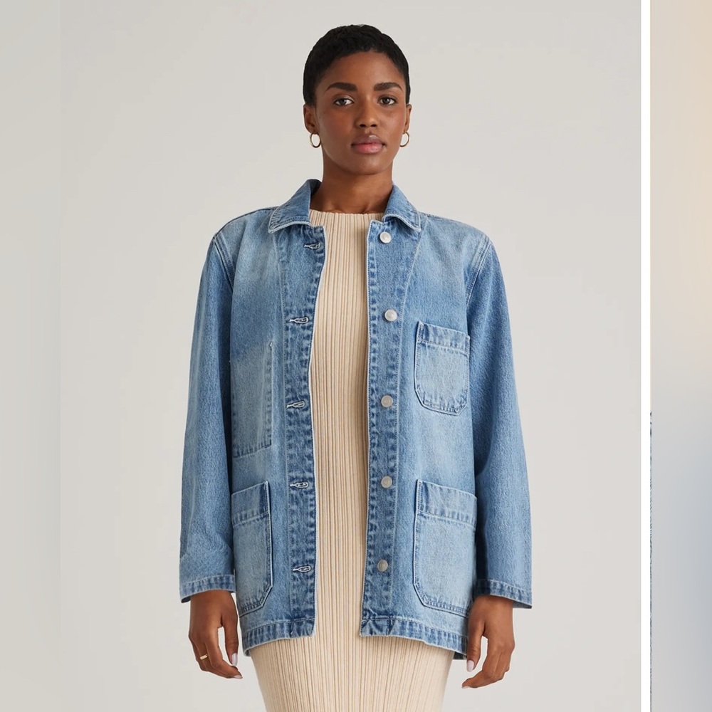 Quince 100% Organic Cotton Denim Chore Jacket